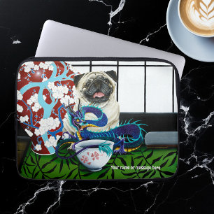 Funda Para Portátil Dragón chino de perro de pug