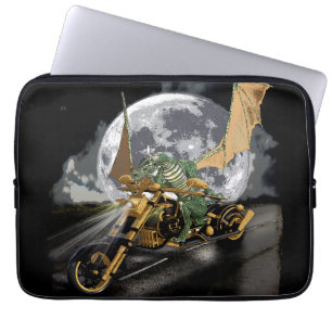 Funda Para Portátil Dragón de carreras de arrastre y arte de fantasía