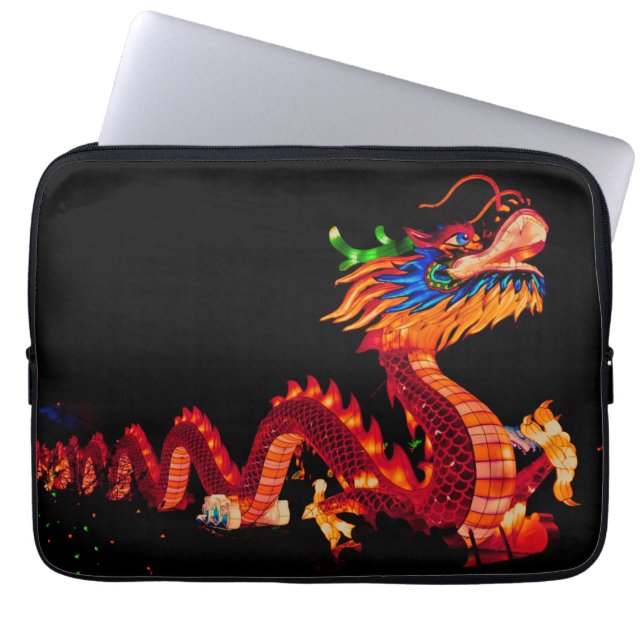 Funda Para Portátil Dragón del desfile chino (Frente)