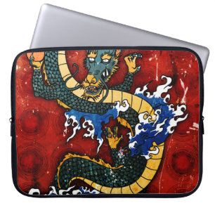 Funda Para Portátil Dragón japonés