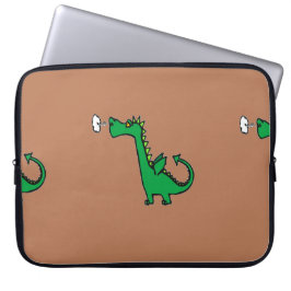 Funda Para Portátil Dragón verde respiratorio al aire
