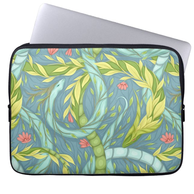 Funda Para Portátil Dragones de madera (Frente)