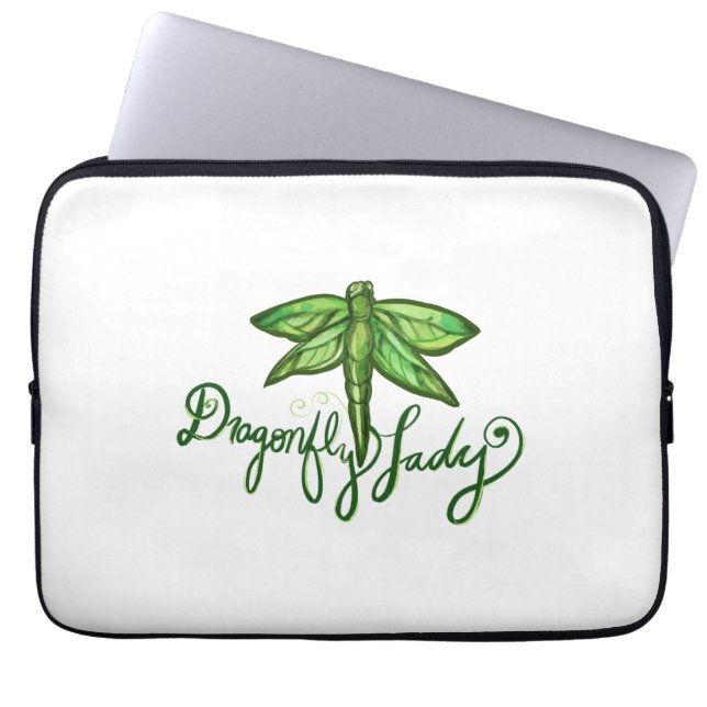 Funda Para Portátil Dragonfly Lady (Frente)
