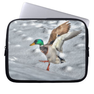 Funda Para Portátil Drama de pato de Mallard para desembarcar 4 foto d