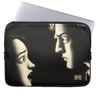 Funda Para Portátil Dramatic Noir Confrontation Vintage Illustration