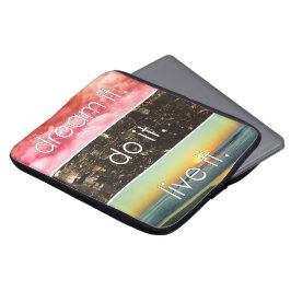 Funda Para Portátil Dream It Do It Live It Motivational Cita