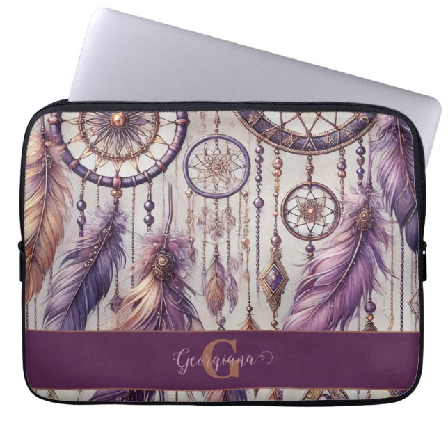 Funda Para Portátil Dreamcatchers Purple & Gold (Frente)