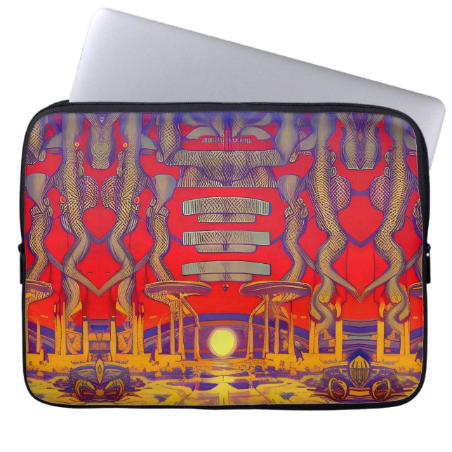 Funda Para Portátil Dreamland psicodélico (Frente)