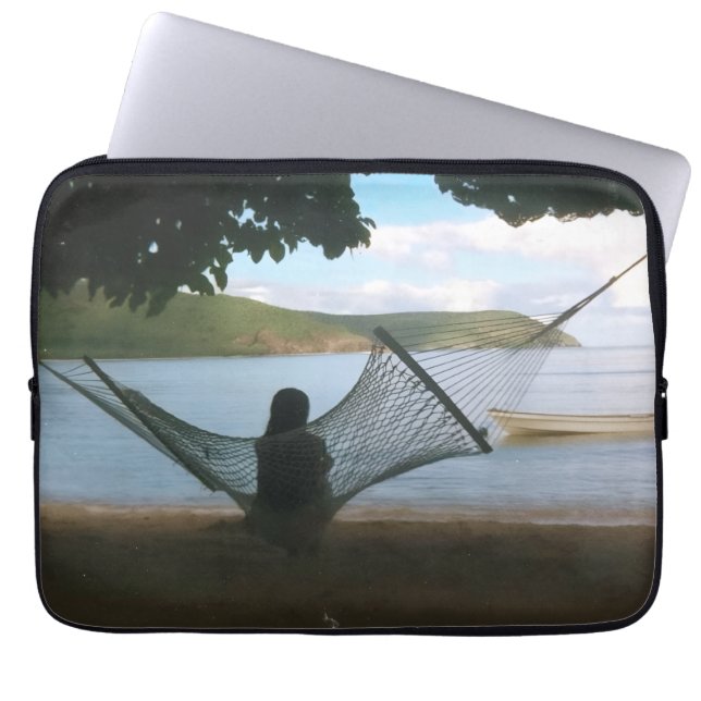 Funda Para Portátil Dreamy Fiji Beach Landscape  (Frente)