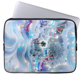 Funda Para Portátil Dreamy Winter Wonderland Lights