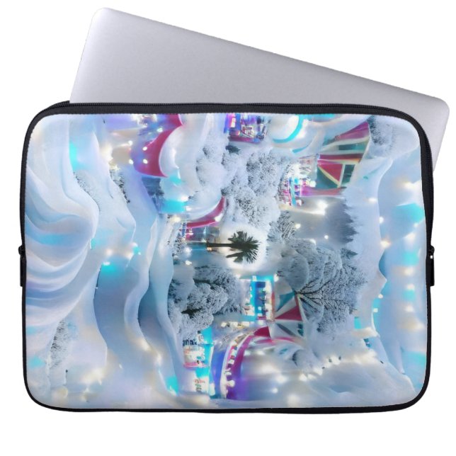 Funda Para Portátil Dreamy Winter Wonderland Lights (Frente)
