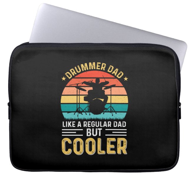 Funda Para Portátil Drummer Dad (Frente)