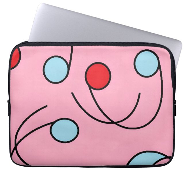 Funda Para Portátil Drupas del diseño de Memphis (Frente)