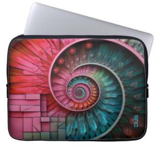 Funda Para Portátil Dubman Designs: Mosaico en Espiral de Fibonacci