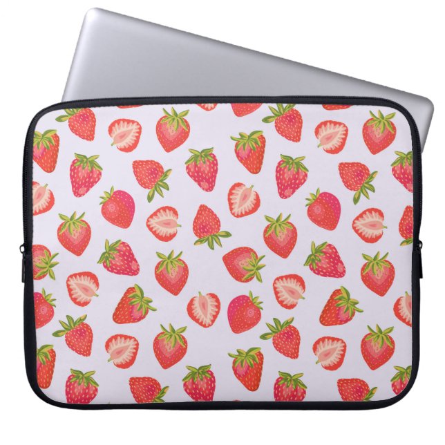 Funda Para Portátil Dulce patrón de fresa (Frente)