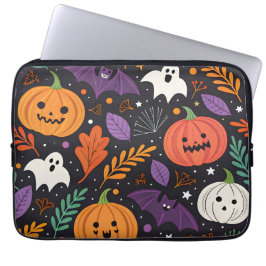 Funda Para Portátil Dulce patrón mágico de Halloween