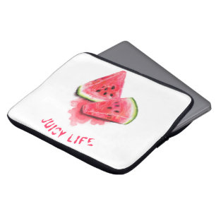 Funda Para Portátil Dulce Rojo Jugoso Pieces de sandía Tasty - Dibujo