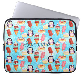 Funda Para Portátil Dulces de helado de pingüino