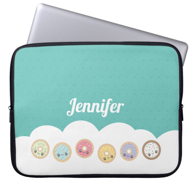 Funda Para Portátil Dulces donuts (Frente)