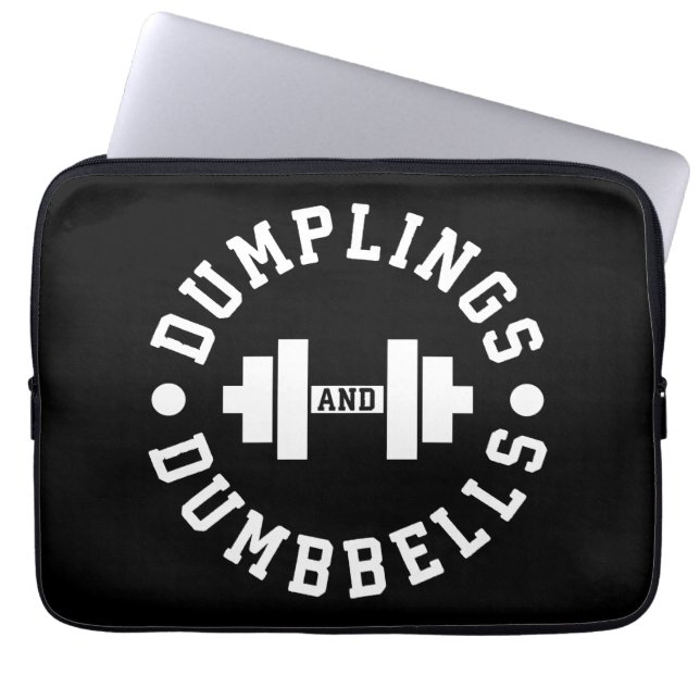 Funda Para Portátil Dumplings and Dumbbels - Bulking - Novedad diverti (Frente)