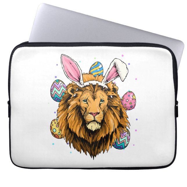 Funda Para Portátil Easter Bunny Lion Easter Lion (Frente)