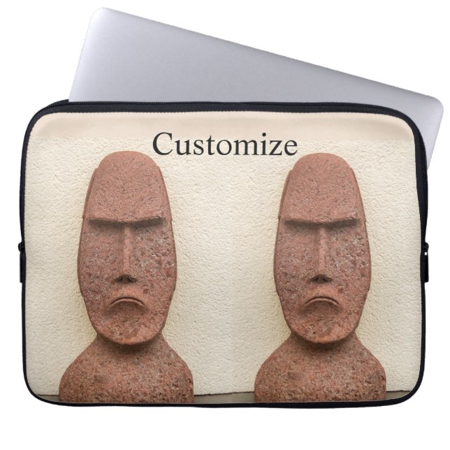 Funda Para Portátil Easter Island Moai Head Thunder_Cove (Frente)