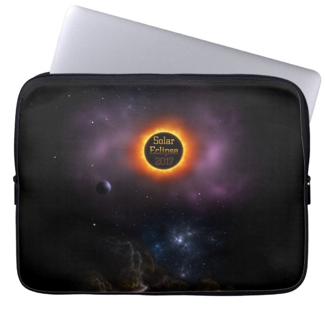 Funda Para Portátil Eclipse solar 2017 Bloom nebulosa (Frente)