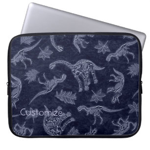 Funda Para Portátil Edad De Dinosaurios Patrón De Esqueleto Manga Port