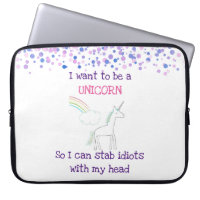 Edgy Unicorn con arcoiris y confetti graciosos