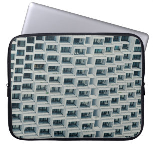 FUNDA PARA PORTÁTIL EDIFICIO BLANCO DE ALTA ALTURA