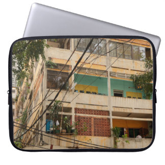 Funda Para Portátil Edificio de época colorido - vietnamita, antiguo,