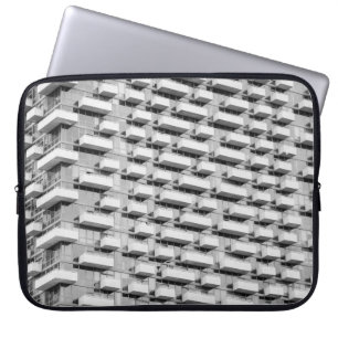 Funda Para Portátil Edificio de hormigón gris