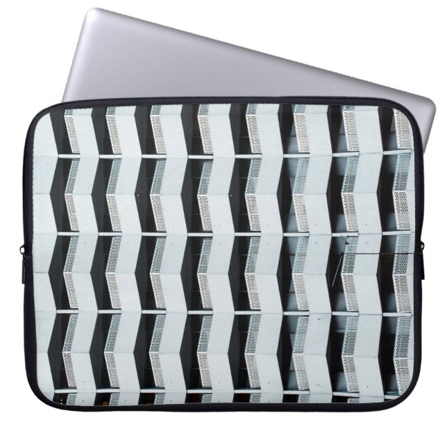 Funda Para Portátil Edificio pintado de blanco (Frente)