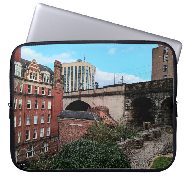 Funda Para Portátil Edificios de Newcastle (Frente)