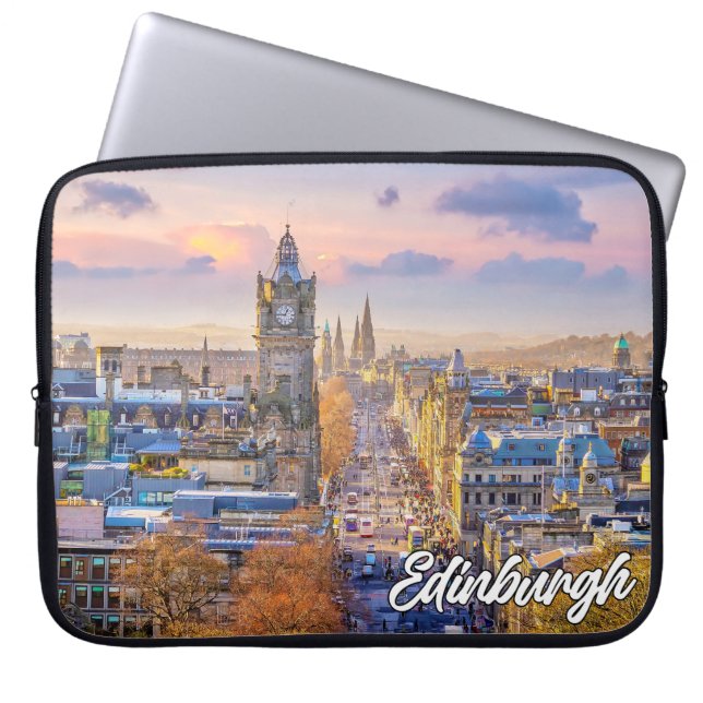 Funda Para Portátil Edimburgo, Escocia, Reino Unido (Frente)