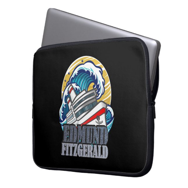 Funda Para Portátil Edmund Fitzgerald | Tribute to the Legendary Ship (Anverso izquierdo)