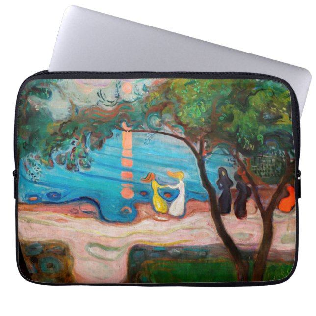 Funda Para Portátil Edvard Munch - Baile en la playa (Frente)