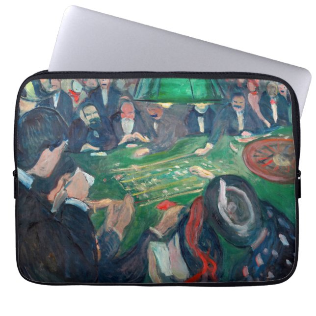 Funda Para Portátil Edvard Munch - La mesa de la ruleta en Monte Carlo (Frente)