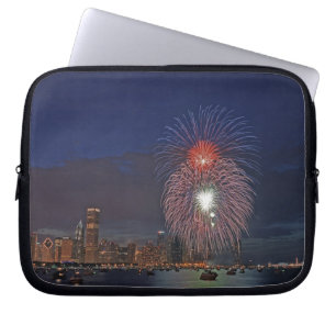 Funda Para Portátil EE. UU., Illinois, Chicago, fuegos artificiales de