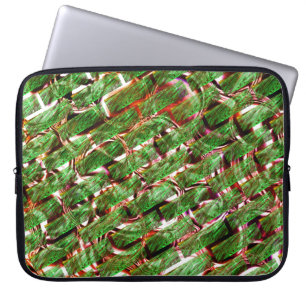Funda Para Portátil ¿Efecto de pared verde y color salmón de burbujas?