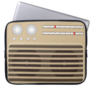Funda Para Portátil Efecto de radio retro de novedad