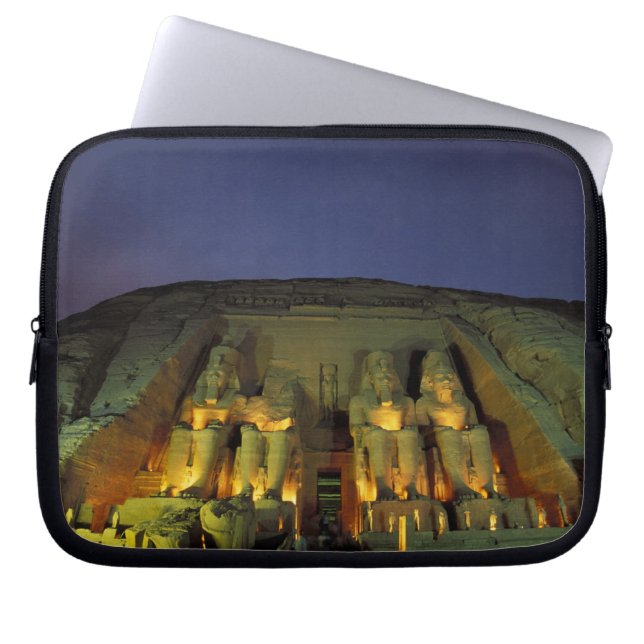 Funda Para Portátil Egipto, Abu Simbel, colosales figuras de Ramsés (Frente)