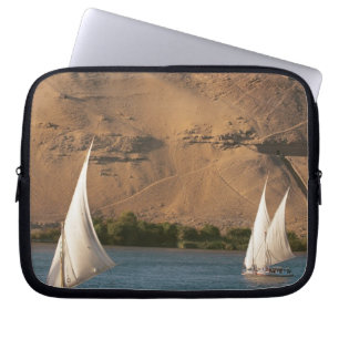 Funda Para Portátil Egipto, Asuán, río Nilo, veleros Felucca,