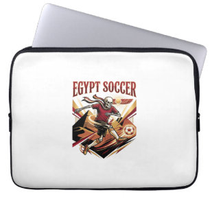 Funda Para Portátil Egipto Fútbol Esqueleto Delantero Naciones Deporte