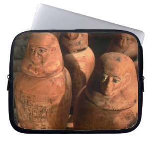 Funda Para Portátil Egipto, jarras canópicas de la dinastía XXVI encon