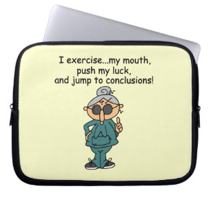 Funda Para Portátil Ejercicio, Empujar, Saltar Humor