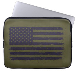 Funda Para Portátil Ejército América Verde y morado