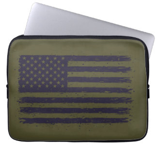 Funda Para Portátil Ejército América Verde y morado