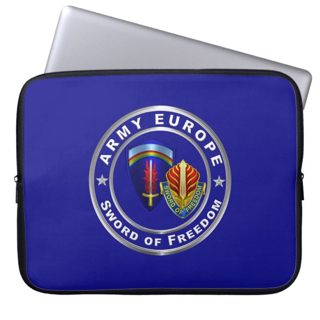 Funda Para Portátil Ejército Europa USAREUR (Frente)