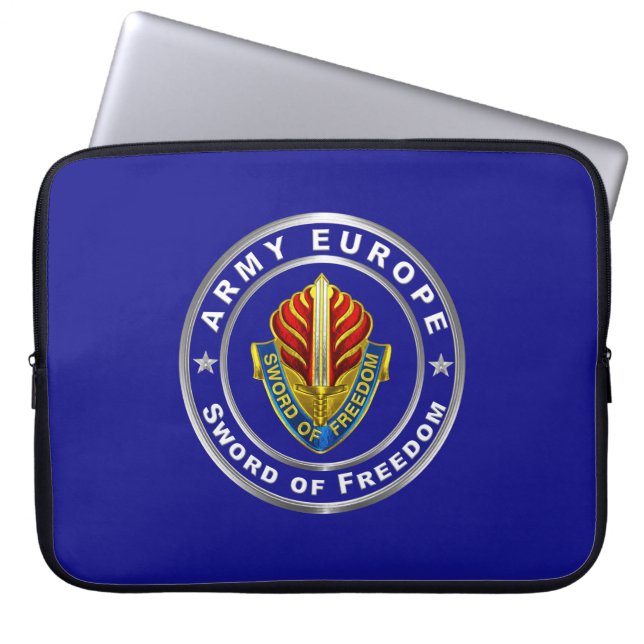 Funda Para Portátil Ejército Europa USAREUR (Frente)